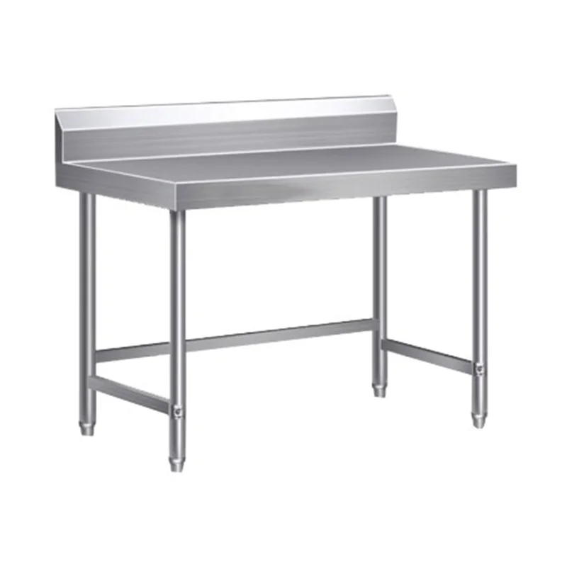 One-tier stainless steel workbench