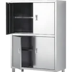 Four-door stainless steel storage cabinet