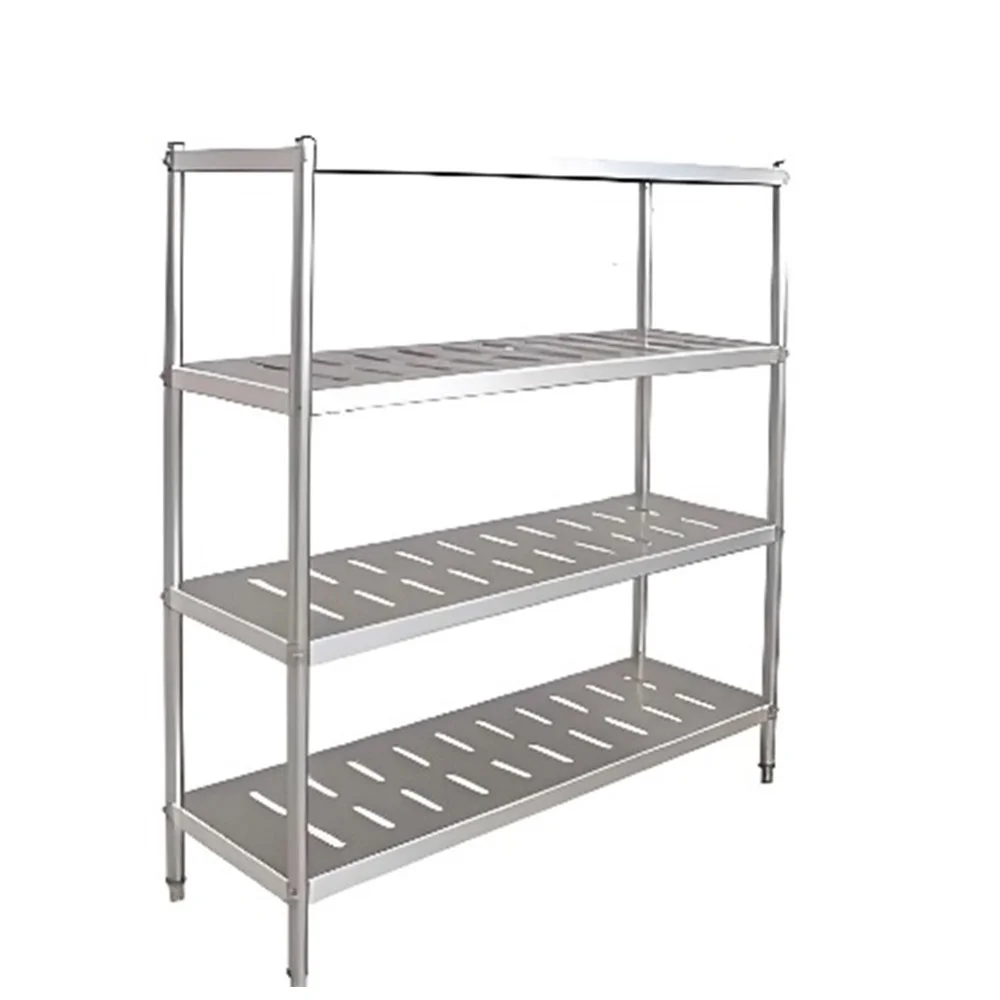 Slatted stainless steel rack
