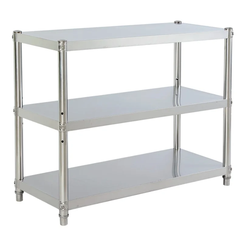 Three-tier stainless steel rack