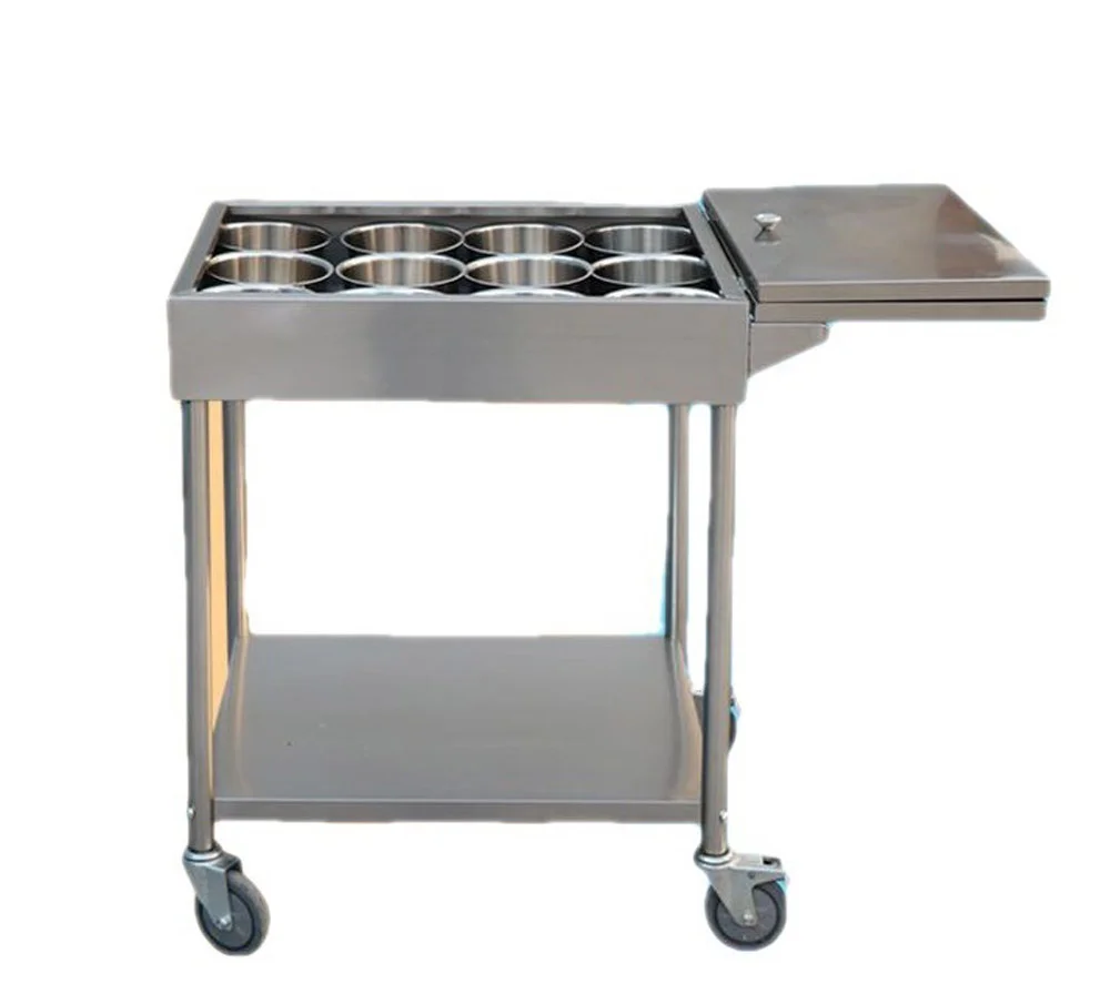 Condiment cart without cabinet