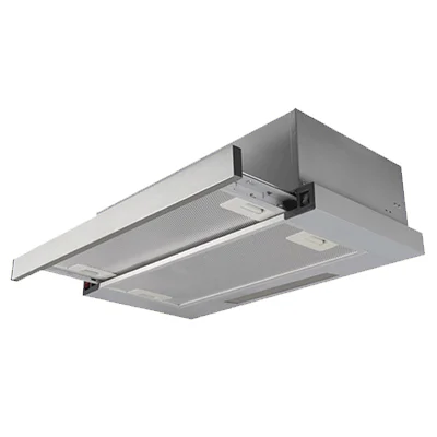 Telescopic built-in hood with LED lighting