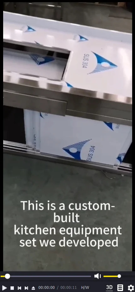 Custom kitchen equipment set