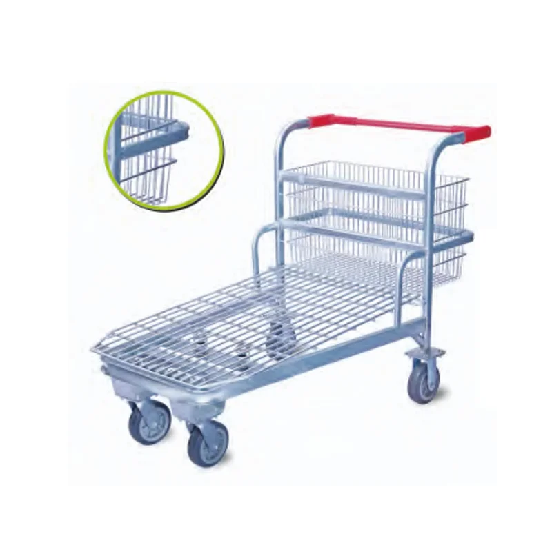 Commercial flatbed platform cart