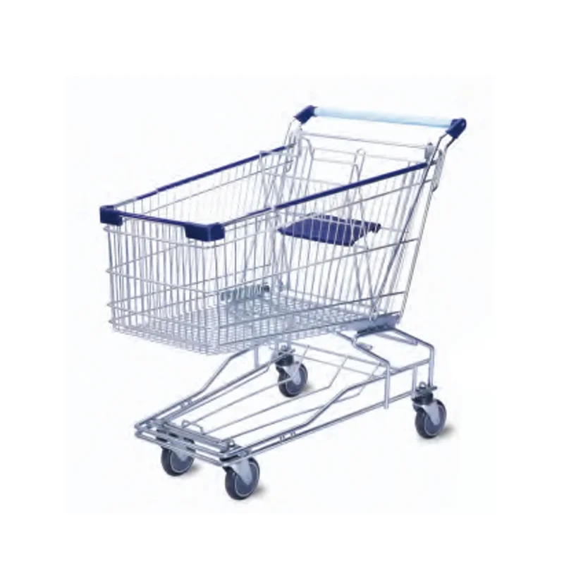 Metal supermarket shopping cart