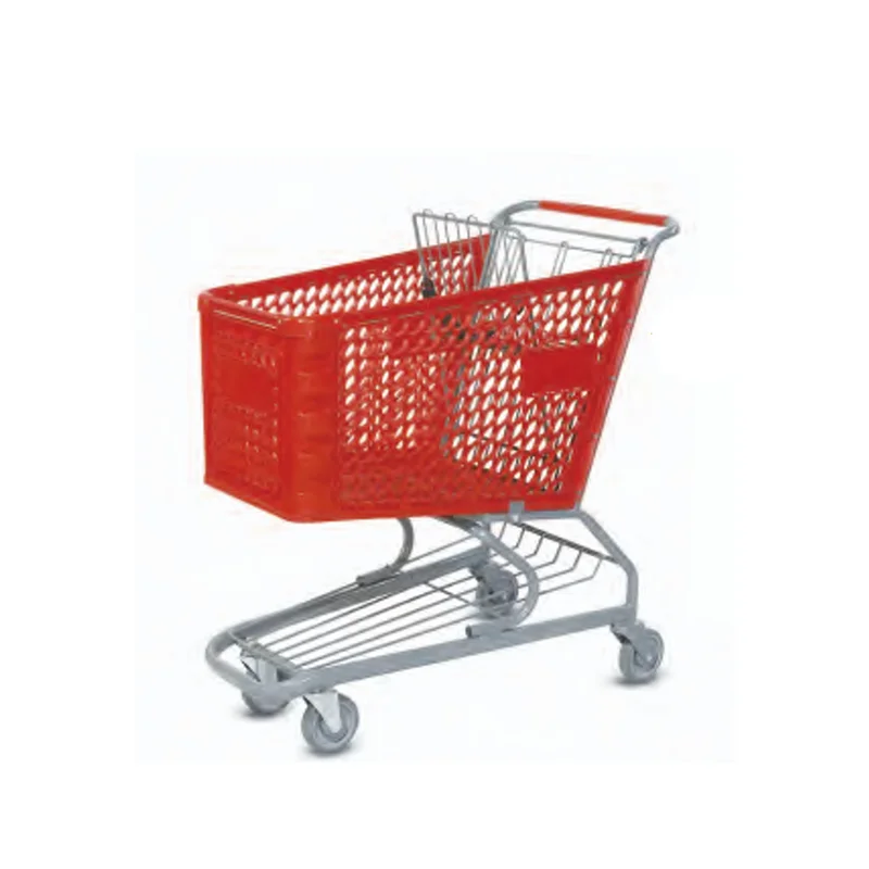 Plastic retail shopping cart