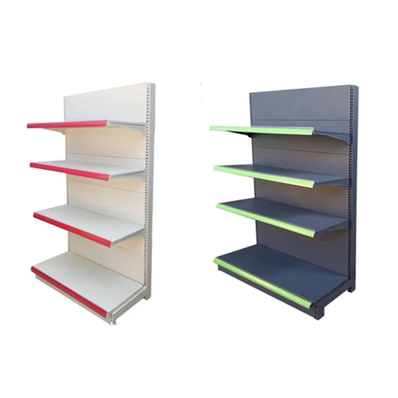 Single-sided retail shelving system