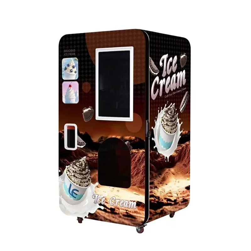 Automated ice cream vending machine