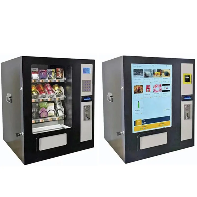 Premium compact black vending machine