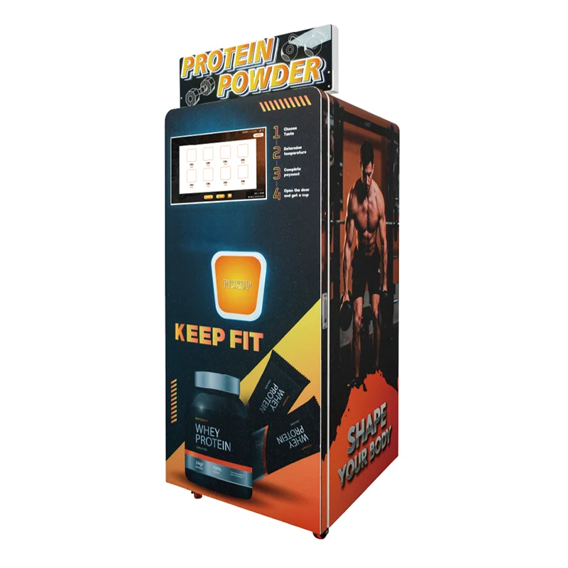 Automated protein shake vending machine